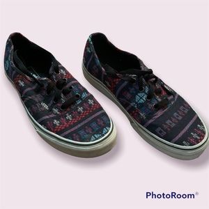 Womens Vans Multi-Color Gaute stripe Aztec Print Size 7